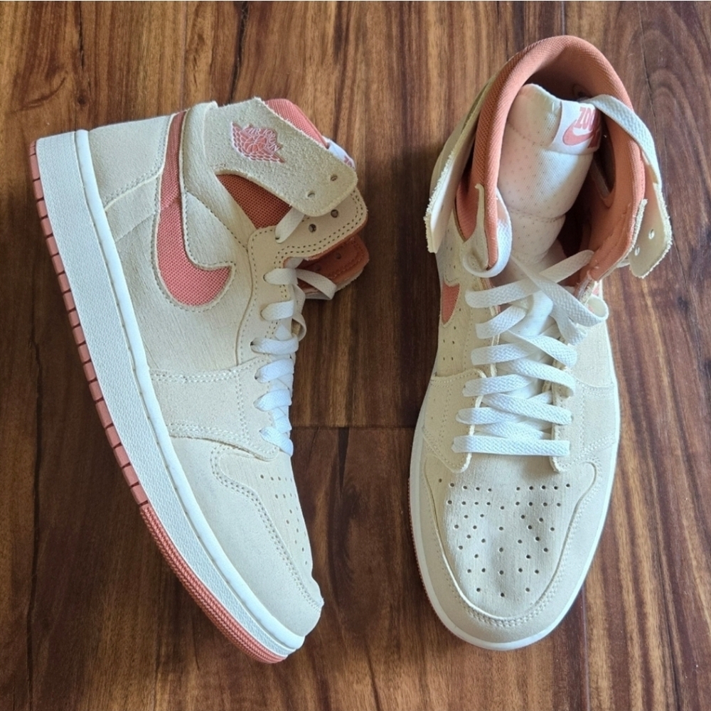 Nike Air Jordan 1 High Men 9.5 Zoom CMFT 2 Burnt Sunrise Tan 092025